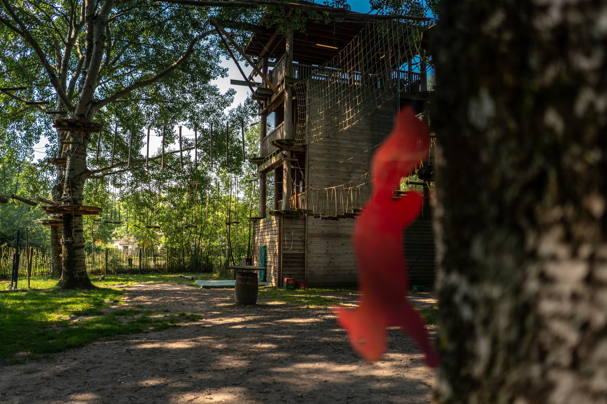 Klimpark op het terrein